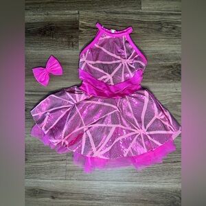 A Wish Come True Gonna Shine Dance Costume with Bow